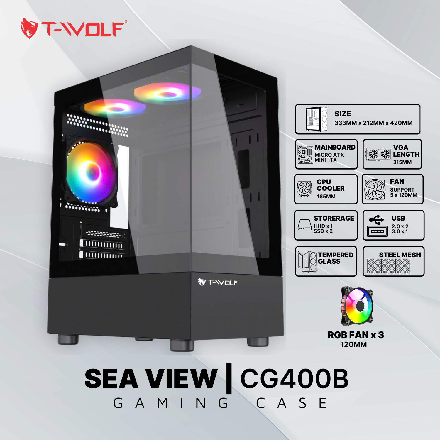 PC Gaming T-Wolf Core i5